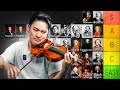 Ranking the best violin concertos 🎻 [Difficulty Tier List]