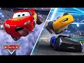 The Craziest Stunts with Lightning McQueen, Jackson Storm, Cruz Ramirez & More | Pixar Cars