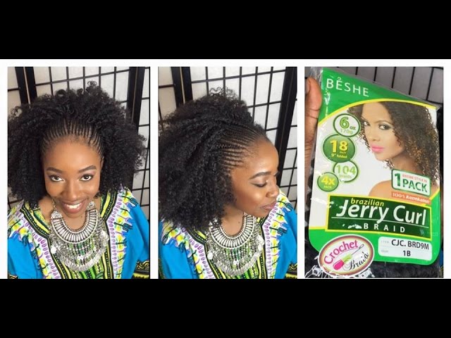 JERRY (CURL) SWITCH CROCHET BRAIDS W/BONNE COLLECTION BULK BRAID
