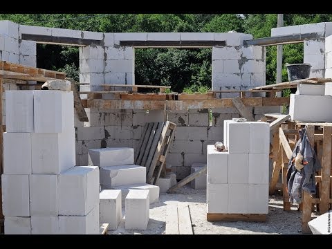 Строительство из газобетона своими руками ютуб