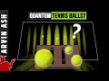 Why don't quantum effects occur in large objects? double slit experiment with tennis balls