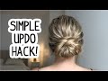 EASY UPDO HACK FOR BEGINNERS! SHORT, MEDIUM, & LONG HAIRSTYLE| WEDDING GUEST HAIRSTYLE | SUMMER HAIR