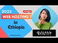 Web hosting in Ethiopia | ዌብሳይት ሆስት ማድረግ
