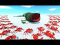 Dinosaurs and Bloop - Who Can Hunt ALL the Red Crabs?