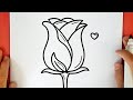 HOW TO DRAW A ROSE