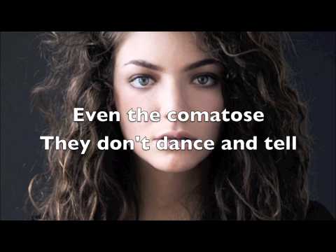 Lorde Team Lyric Video 