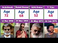 Tamil Actors Real Age in 2023 | Thalapathy Vijay | Rajinikanth