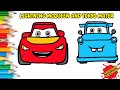 How to Draw Lightning McQueen and Tokyo Mater EASY STEP BY STEP | Pixar Cars