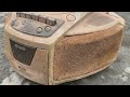 Restoration old cassette found on abandoned boat | Repair radio aiwa japan