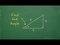 Trigonometry: Find the MEASURE of the ANGLE? Let’s solve step-by-step