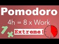 Pomodoro Technique 8 x 25 min - Study Timer 4 h