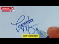 Tayyaba Usman | How to write your name | Signature | Style | Autograph | T letter