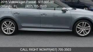 2016 Volkswagen Passat 1.8T R-LINE for sale in Orlando, FL 3
