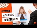 What to do if You Make a Mistake in a Job Interview - Tips to Avoid this Problem