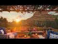 Sunrise Ambience 🌄 Come Relax On Your Cozy Porch At Dawn & Watch The Beautiful Sunrise Of A New Day.