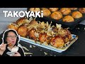Takoyaki Octopus Balls / Complete Recipe : Octopus Cooking, Batter, Takoyaki Sauce, Tenkasu Flakes