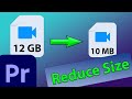 Premiere Pro: Export Small File Size (in High Quality)