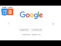 How to Make Google Home Page using HTML and CSS