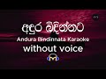 Andura Bindinnata Karaoke (without voice) අඳුර බිඳින්නට රැයක් දවාලු | Sinhala Music Tracks