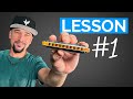 Beginner Harmonica Lesson #1 (Your Very First Lesson)