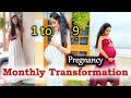 My Pregnancy Transformation Month by Month || Belly Transformation at pregnancy || Arya