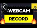 How to Record Video and Audio From Camera Using MediaRecorder WebRTC API in Javascript Full Project