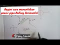 How to find a Rolling Horizontal angle plus how to mark the pipe @ Piping Tutorial