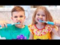 Brush your teeth song with Diana and Roma