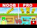 NOOB vs PRO: DOOMSDAY BUNKER House Build Challenge in Minecraft!