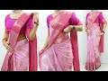 Banarasi silk saree draping tutorial step by step | Sari draping in easy steps | Sari draping guide
