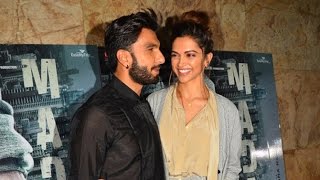 Ranveer Singh With Girlfriend Deepika Padukone Come Together At Madaari Screening Ranveer Singh With Girlfriend Deepika Padukone Come Together At Madaari Screening
