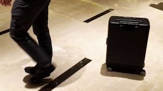 The Cowa Robot is a smart suitcase that follows you