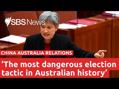 China Australia Penny Wong accuses government of beating drums of war SBS News