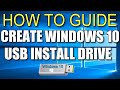 How To Make a Windows 10 USB Install Drive FREE!