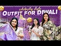 Celebrity Style Outfit for Diwali | Designer Tissue Saree | Fabric Ideas Narsingh Store | DivyaVlogs