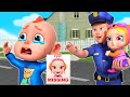 Baby is Missing - Police Song + Wheels On The Bus | Funny Songs & Nursery Rhymes | Rosoo Baby