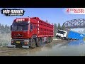 Spintires: MudRunner - DONGFENG BALONG 350 6X12 Pulls a Fallen Truck into the Water