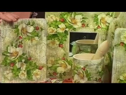 Декупаж из салфеток мастер класс видео ютуб