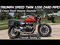 Insanely FAST Triumph Speed Twin 1200 w/ Italian Zard Pipe - Wahoo! TT 24
