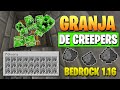 Minecraft Bedrock: GRANJA DE CREEPERS (PÓLVORA) 1.16💥 | Minecraft Bedrock (PE,XBOX,PS4,SWITCH,WIN10)