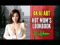 【AI ART】Hot Mom's Japanese Beautiful White Blouse - Ai Lookbook Girl,ai sexy girl,bbw