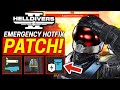 Helldivers 2 EMERGENCY HOTFIX! Weapon and Enemy Balance Update!