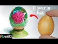 Making Flower in EGG / Red Clover Flower / RESIN ART