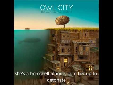 Owl City Bombshell Blonde lyrics 