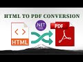 Convert HTML to PDF in ASP.NET Core [Free Package]