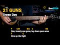 21 Guns - Green Day (Guitar Chords Tutorial with Lyrics)