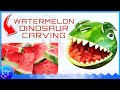 Watermelon Carving - Creative Food Ideas | Dinosaur fruit carving
