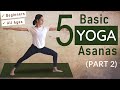 Basic YOGA ASANAS for GOOD HEALTH (PART 2) - for Beginners and all Age Groups | Yoga at Home