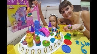 Play Doh Prenses Kalesi , Dedemizin evinde play doh oynuyoruz, eğlenceli çocuk videosu