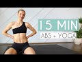 15 MIN ABS + YOGA - Slow and Controlled Core Workout (No Equipment)
